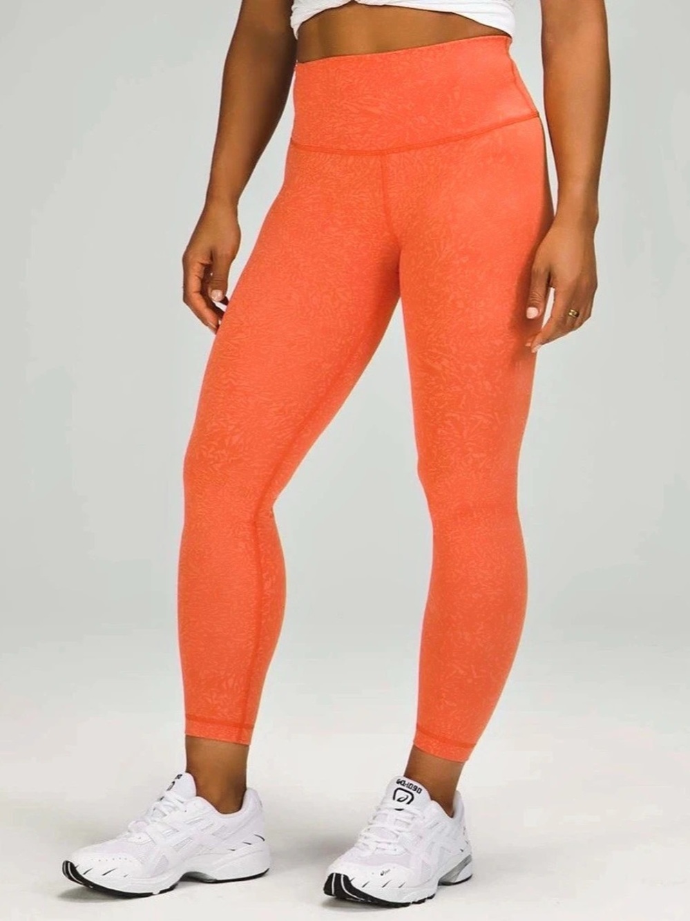 lululemon Wunder Train High-Rise Pant 25" Orange Leggings Size 4